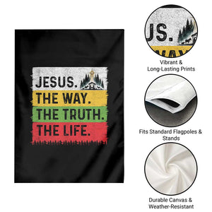 Jesus Christian Garden Flag The Way The Truth The Life Nativity Scene TS14 Print Your Wear