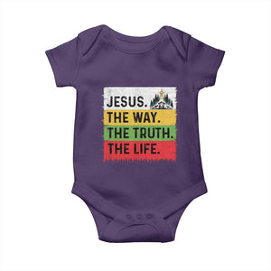 Jesus Christian Baby Onesie The Way The Truth The Life Nativity Scene TS14 Purple Print Your Wear