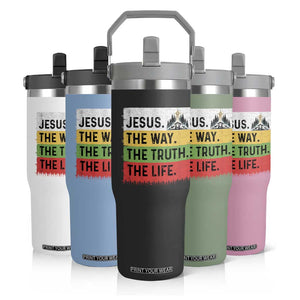 Jesus Christian Flip Straw Tumbler The Way The Truth The Life Nativity Scene TS14 Print Your Wear