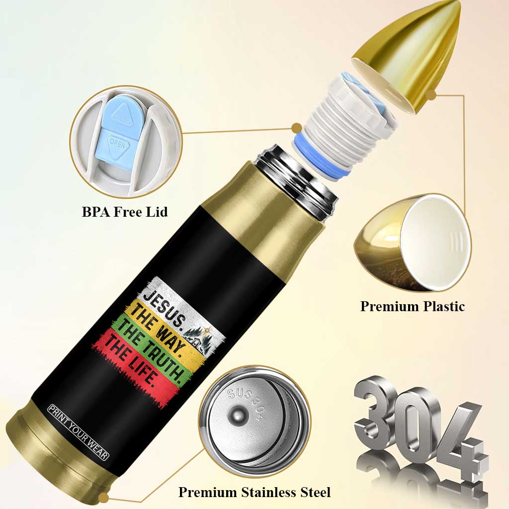 Jesus Christian Bullet Tumbler The Way The Truth The Life Nativity Scene TS14 Print Your Wear