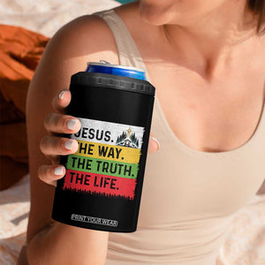 Jesus Christian 4 in 1 Can Cooler Tumbler The Way The Truth The Life Nativity Scene TS14 Print Your Wear