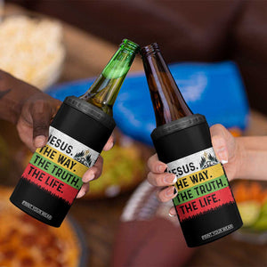 Jesus Christian 4 in 1 Can Cooler Tumbler The Way The Truth The Life Nativity Scene TS14 Print Your Wear