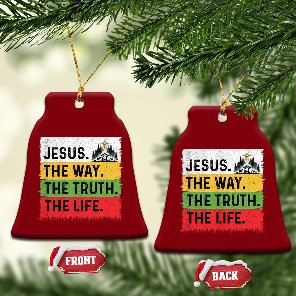 Jesus Christian Ceramic Ornament The Way The Truth The Life Nativity Scene TS14 Print Your Wear