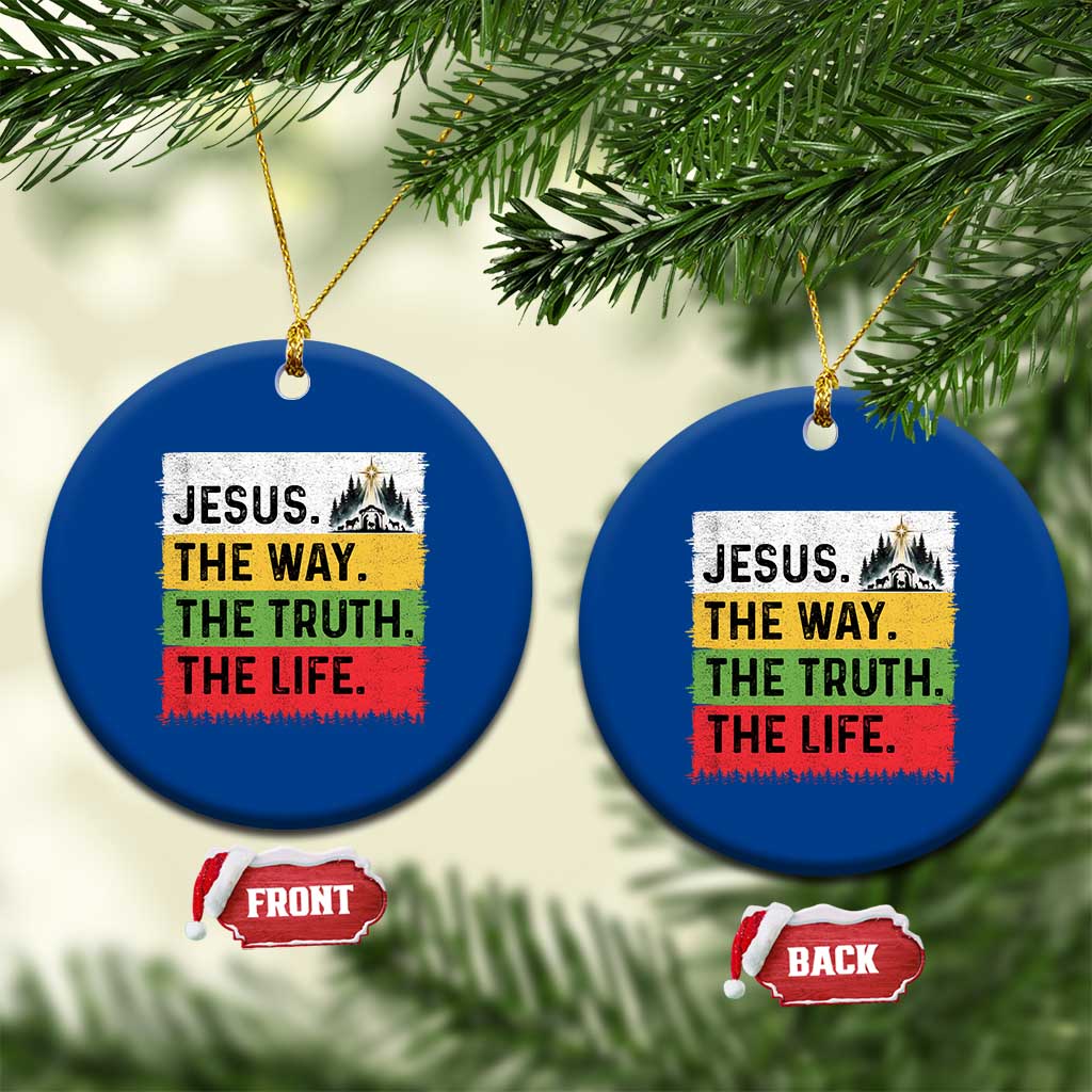 Jesus Christian Ceramic Ornament The Way The Truth The Life Nativity Scene TS14 1pc Blue Print Your Wear