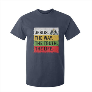 Jesus Christian T Shirt For Kid The Way The Truth The Life Nativity Scene TS14 Navy Print Your Wear