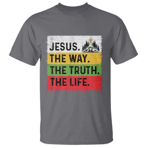 Jesus Christian T Shirt The Way The Truth The Life Nativity Scene TS14 Charcoal Print Your Wear