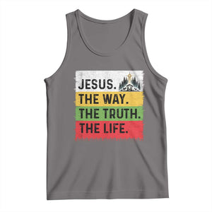 Jesus Christian Tank Top The Way The Truth The Life Nativity Scene TS14 Deep Heather Print Your Wear