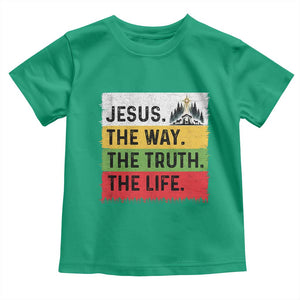 Jesus Christian Toddler T Shirt The Way The Truth The Life Nativity Scene TS14 Irish Green Print Your Wear