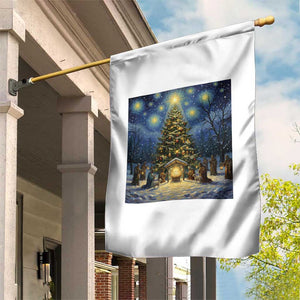 Nativity Scene Garden Flag Christmas Starry Night Christian Jesus Baby Jesus Holiday TS14 Print Your Wear