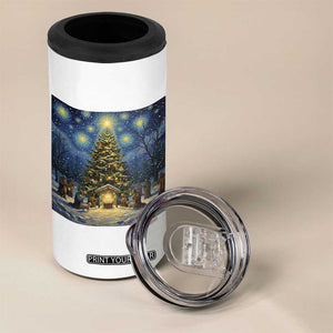 Nativity Scene 4 in 1 Can Cooler Tumbler Christmas Starry Night Christian Jesus Baby Jesus Holiday TS14 Print Your Wear