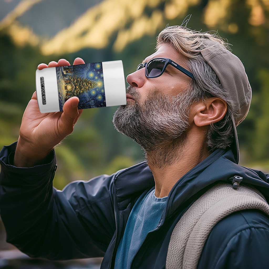 Nativity Scene 4 in 1 Can Cooler Tumbler Christmas Starry Night Christian Jesus Baby Jesus Holiday TS14 Print Your Wear