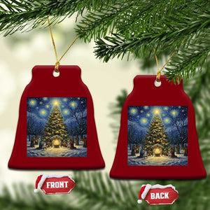 Nativity Scene Ceramic Ornament Xmas Starry Night Christian Jesus Baby Jesus Holiday TS14 Print Your Wear