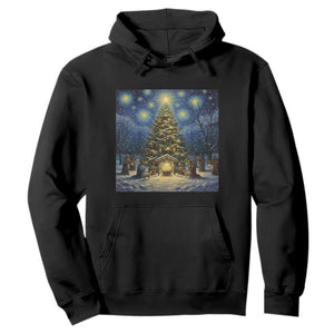 Nativity Scene Hoodie Christmas Starry Night Christian Jesus Baby Jesus Holiday TS14 Black Print Your Wear