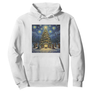 Nativity Scene Hoodie Christmas Starry Night Christian Jesus Baby Jesus Holiday TS14 White Print Your Wear