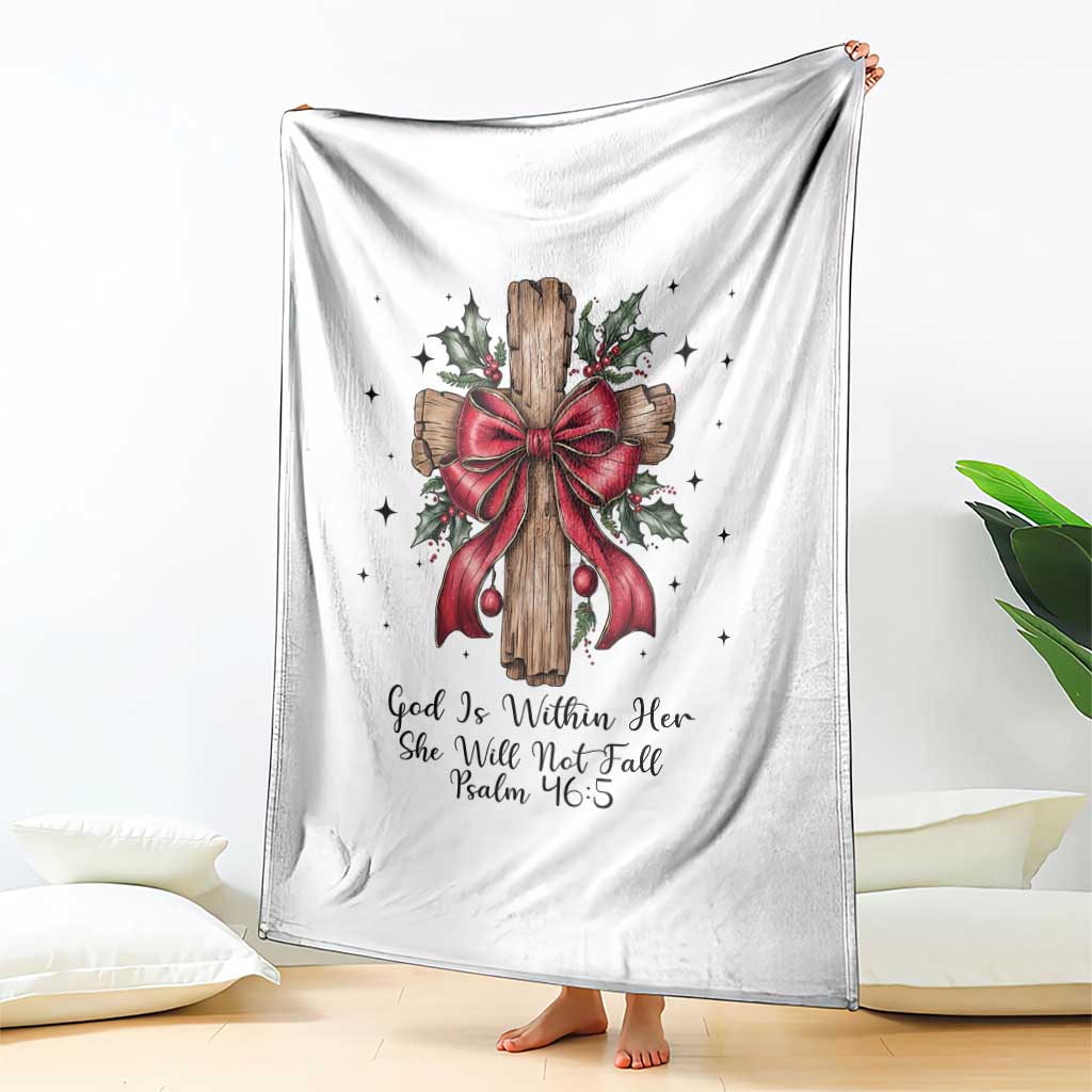 Jesus Christian Throw Blanket Cross Bible Verse Inspirational Christmas TS14 Print Your Wear