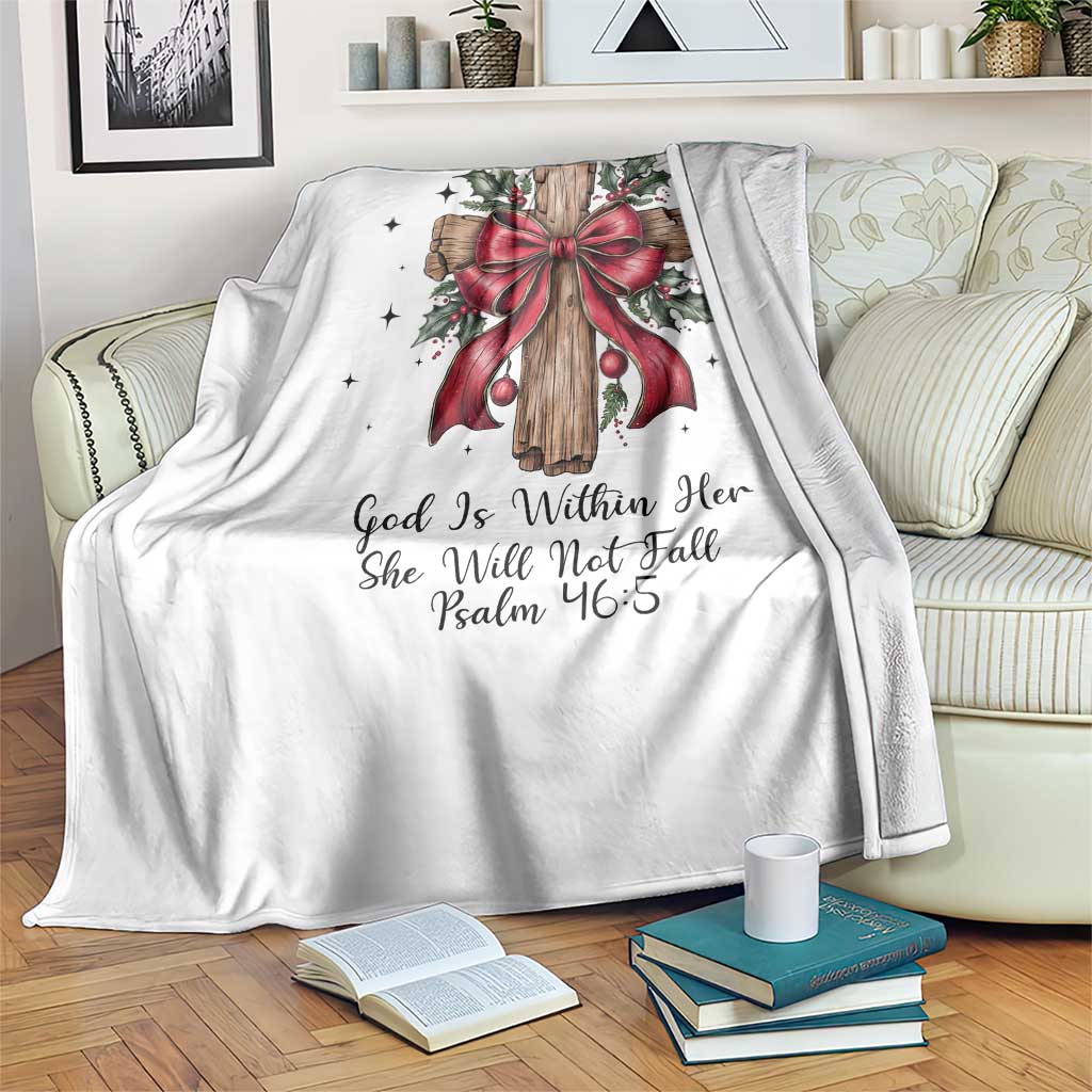 Jesus Christian Throw Blanket Cross Bible Verse Inspirational Christmas TS14 Print Your Wear