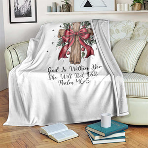 Jesus Christian Throw Blanket Cross Bible Verse Inspirational Christmas TS14 Print Your Wear
