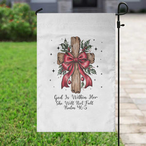 Jesus Christian Garden Flag Cross Bible Verse Inspirational Christmas TS14 Print Your Wear