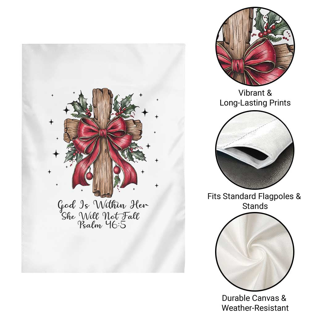 Jesus Christian Garden Flag Cross Bible Verse Inspirational Christmas TS14 Print Your Wear