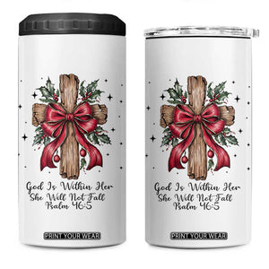 Jesus Christian 4 in 1 Can Cooler Tumbler Cross Bible Verse Inspirational Christmas TS14 One Size: 16 oz White Print Your Wear