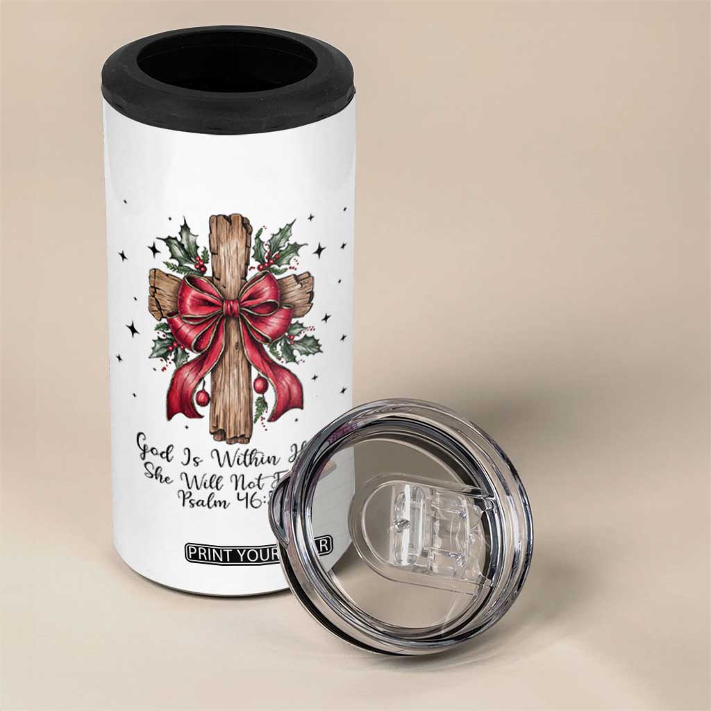Jesus Christian 4 in 1 Can Cooler Tumbler Cross Bible Verse Inspirational Christmas TS14 Print Your Wear