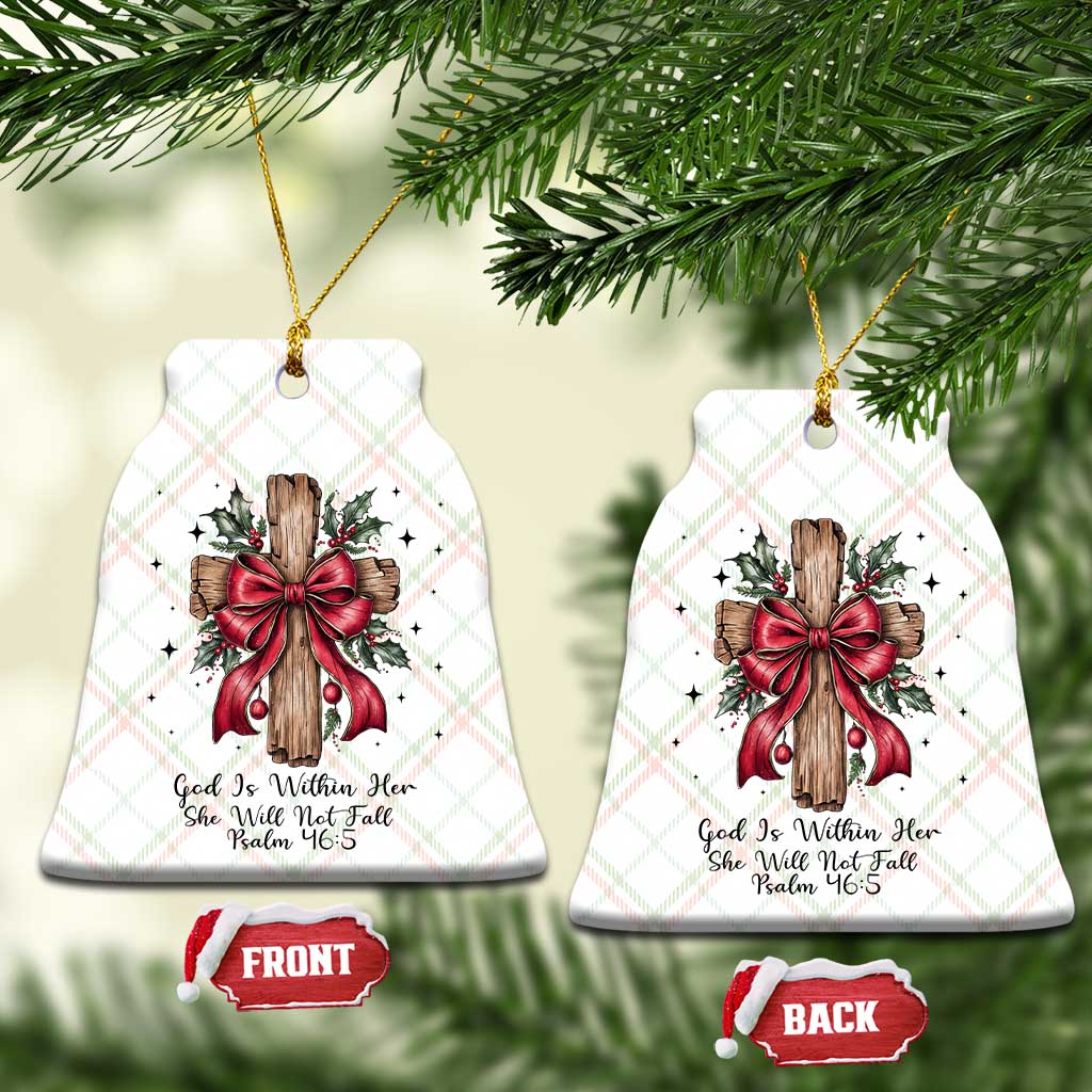 Jesus Christian Ceramic Ornament Cross Bible Verse Inspirational Xmas TS14 Print Your Wear