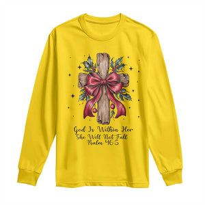 Jesus Christian Long Sleeve Shirt Cross Bible Verse Inspirational Christmas TS14 Daisy Print Your Wear