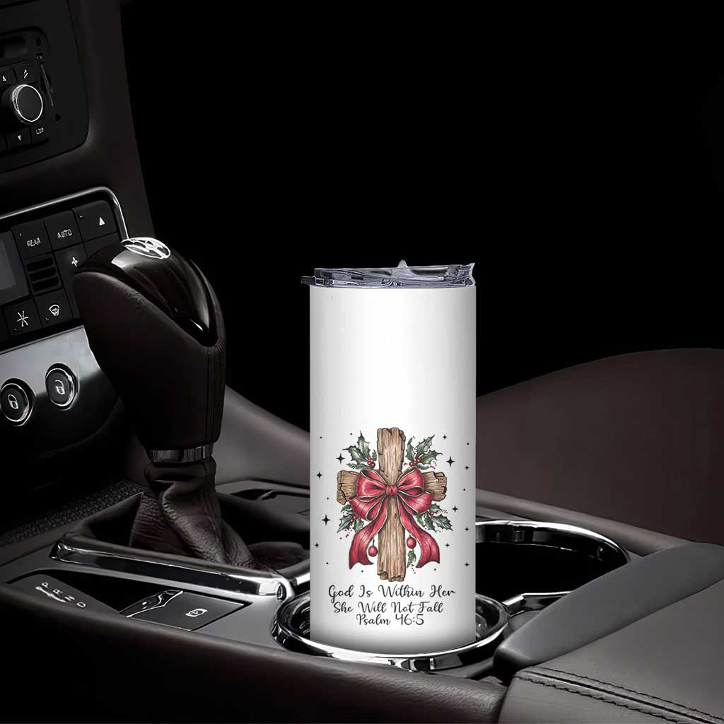 Jesus Christian Skinny Tumbler Cross Bible Verse Inspirational Christmas TS14 Print Your Wear