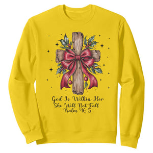 Jesus Christian Sweatshirt Cross Bible Verse Inspirational Christmas TS14 Daisy Print Your Wear