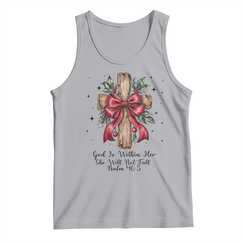 Jesus Christian Tank Top Cross Bible Verse Inspirational Christmas TS14 Athletic Heather Print Your Wear