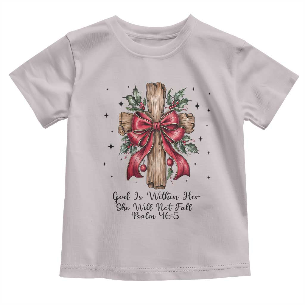 Jesus Christian Toddler T Shirt Cross Bible Verse Inspirational Christmas TS14 Ice Gray Print Your Wear