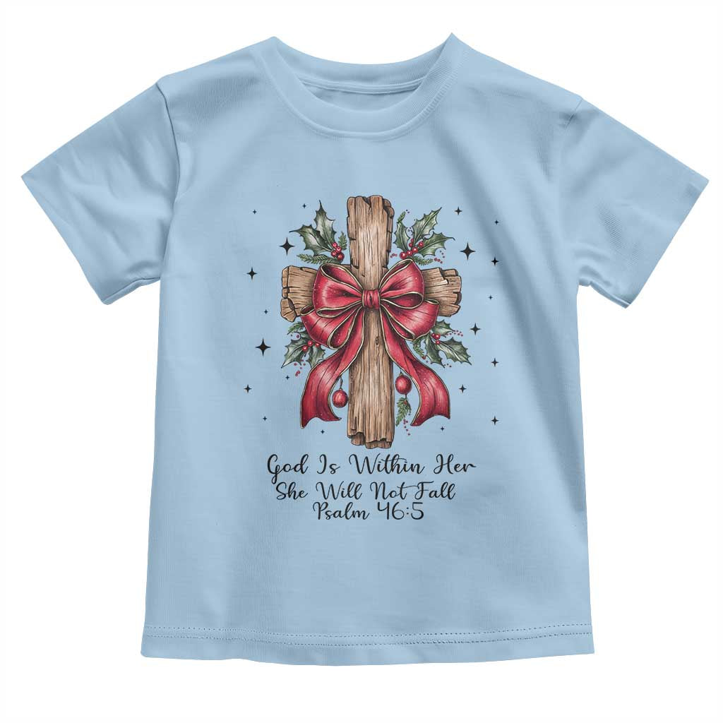 Jesus Christian Toddler T Shirt Cross Bible Verse Inspirational Christmas TS14 Light Blue Print Your Wear