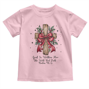 Jesus Christian Toddler T Shirt Cross Bible Verse Inspirational Christmas TS14 Light Pink Print Your Wear