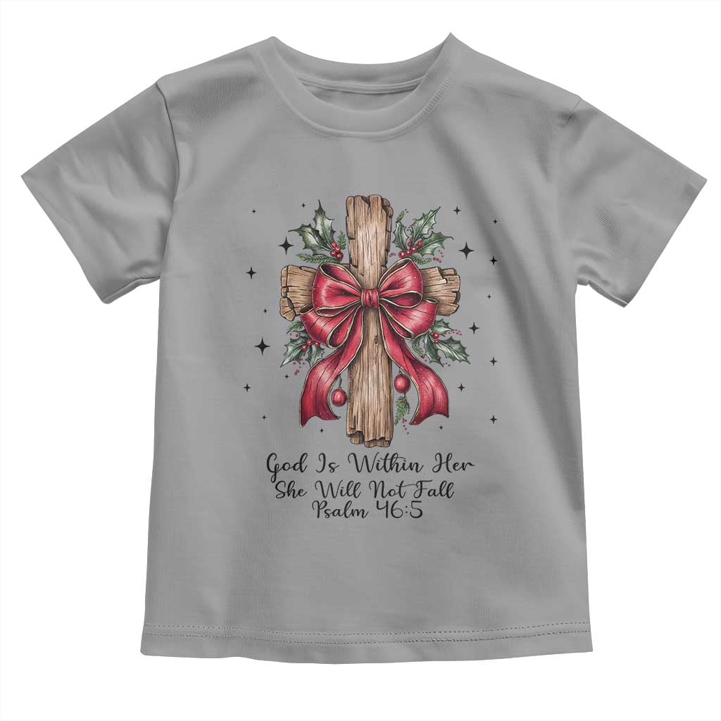 Jesus Christian Toddler T Shirt Cross Bible Verse Inspirational Christmas TS14 Sport Gray Print Your Wear