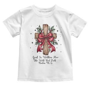 Jesus Christian Toddler T Shirt Cross Bible Verse Inspirational Christmas TS14 White Print Your Wear