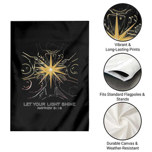 Jesus Christian Garden Flag Let Your Light Shine Matthew 5:16 TS14 Print Your Wear