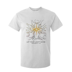 Jesus Christian T Shirt For Kid Let Your Light Shine Matthew 5:16 TS14 White Print Your Wear