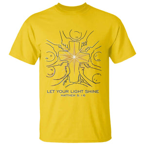 Jesus Christian T Shirt Let Your Light Shine Matthew 5:16 TS14 Daisy Print Your Wear