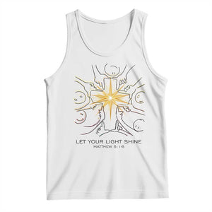 Jesus Christian Tank Top Let Your Light Shine Matthew 5:16 TS14 White Print Your Wear