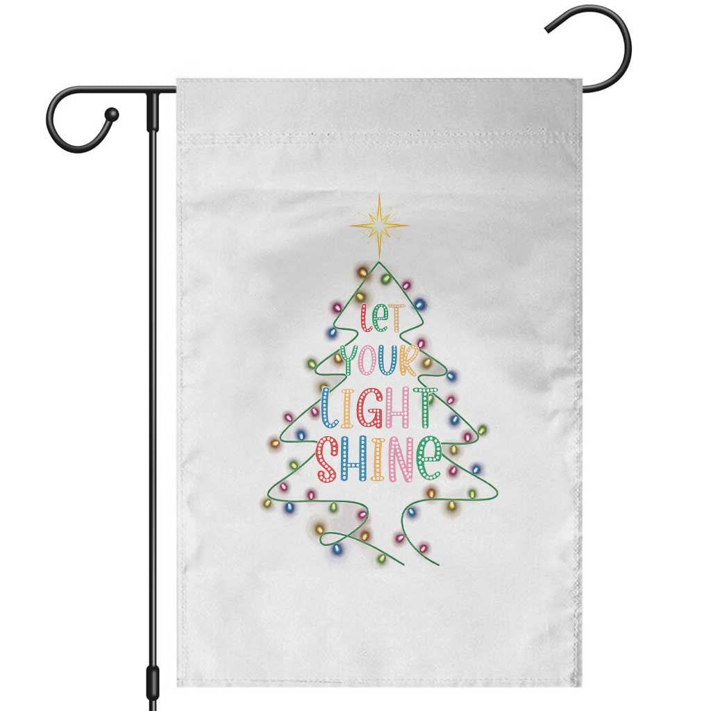 Jesus Christmas Garden Flag Let Your Light Shine Matthew 5:16 TS14 Black Print Your Wear