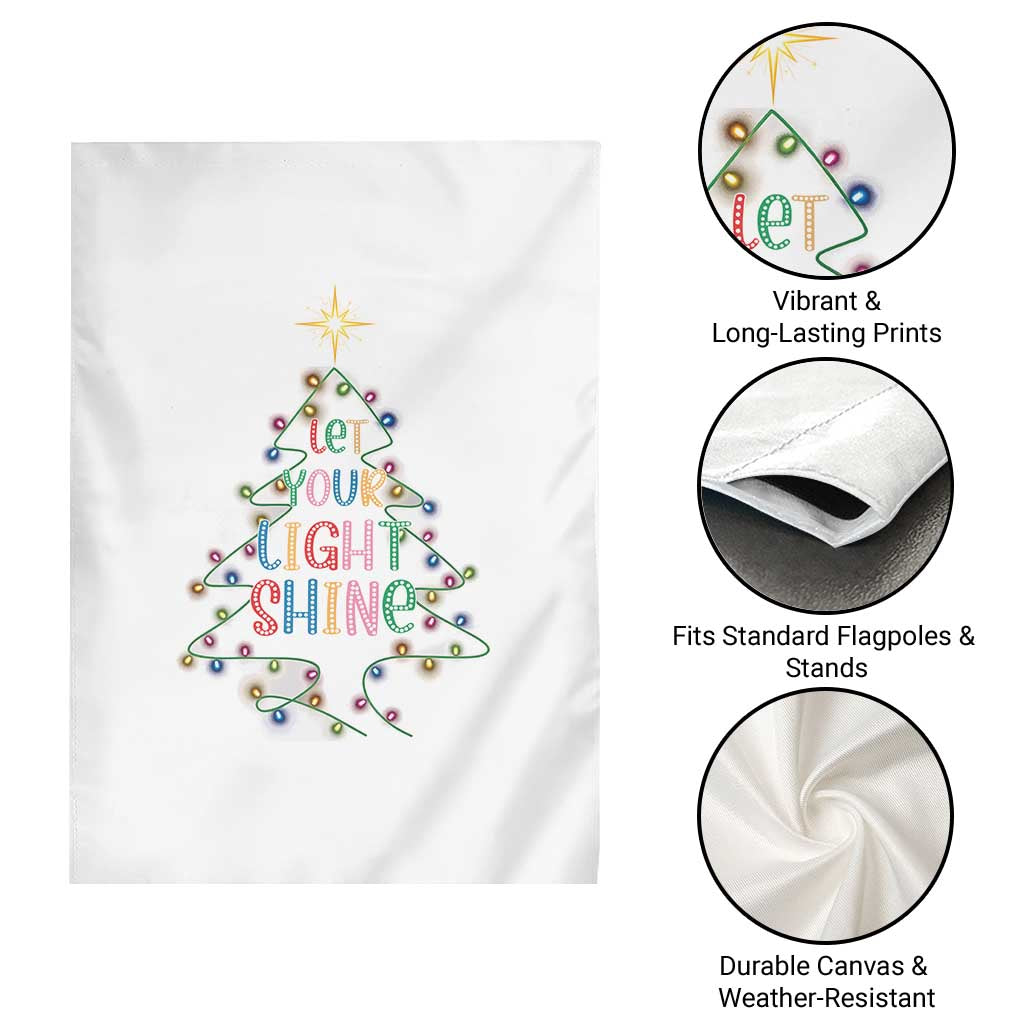 Jesus Christmas Garden Flag Let Your Light Shine Matthew 5:16 TS14 Print Your Wear