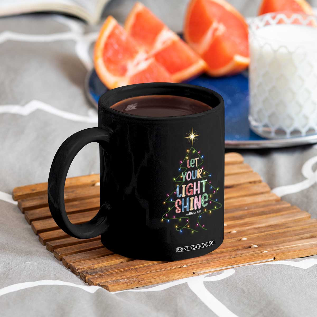 Jesus Christmas Coffee Mug Let Your Light Shine Matthew 5:16 TS14 Print Your Wear