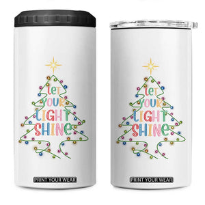 Jesus Christmas 4 in 1 Can Cooler Tumbler Let Your Light Shine Matthew 5:16 TS14 One Size: 16 oz Black Print Your Wear