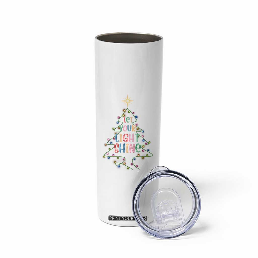 Jesus Christmas Skinny Tumbler Let Your Light Shine Matthew 5:16 TS14 Print Your Wear