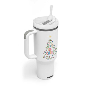 Jesus Christmas Tumbler With Handle Let Your Light Shine Matthew 5:16 TS14 Print Your Wear