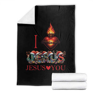 Jesus Christian Christmas Throw Blanket Cross Bible Verse Faith Love TS14 Black Print Your Wear