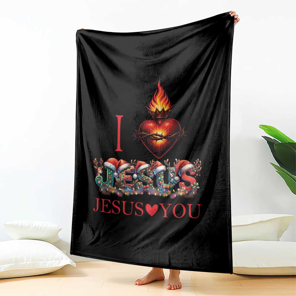Jesus Christian Christmas Throw Blanket Cross Bible Verse Faith Love TS14 Print Your Wear