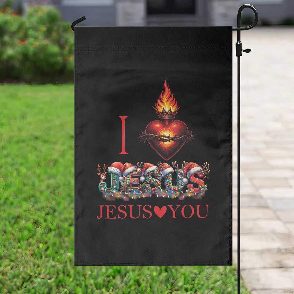 Jesus Christian Christmas Garden Flag Cross Bible Verse Faith Love TS14 Print Your Wear