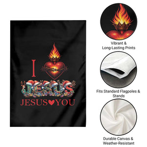 Jesus Christian Christmas Garden Flag Cross Bible Verse Faith Love TS14 Print Your Wear