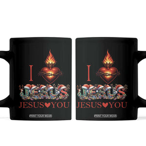 Jesus Christian Christmas Coffee Mug Cross Bible Verse Faith Love TS14 Black Print Your Wear